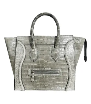 Celine Crocodile Skin Luggage Bag