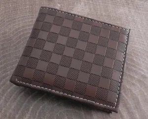 Checker Vegan Brown Wallet