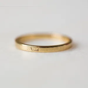 Dainty Personalized Band | 14-Karat