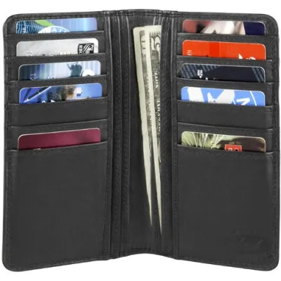 Derek Alexander Leather Men's Slim Breast Pocket Wallet