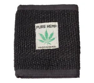 Eco-friendly Wallet, Hemp Black Money Holder, The Perfect Gift