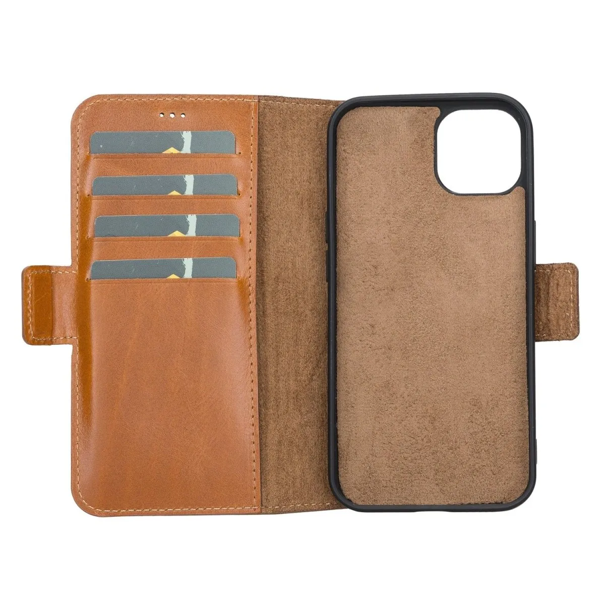 iPhone 13 Leather Flip Cover Wallet Case with Kickstand