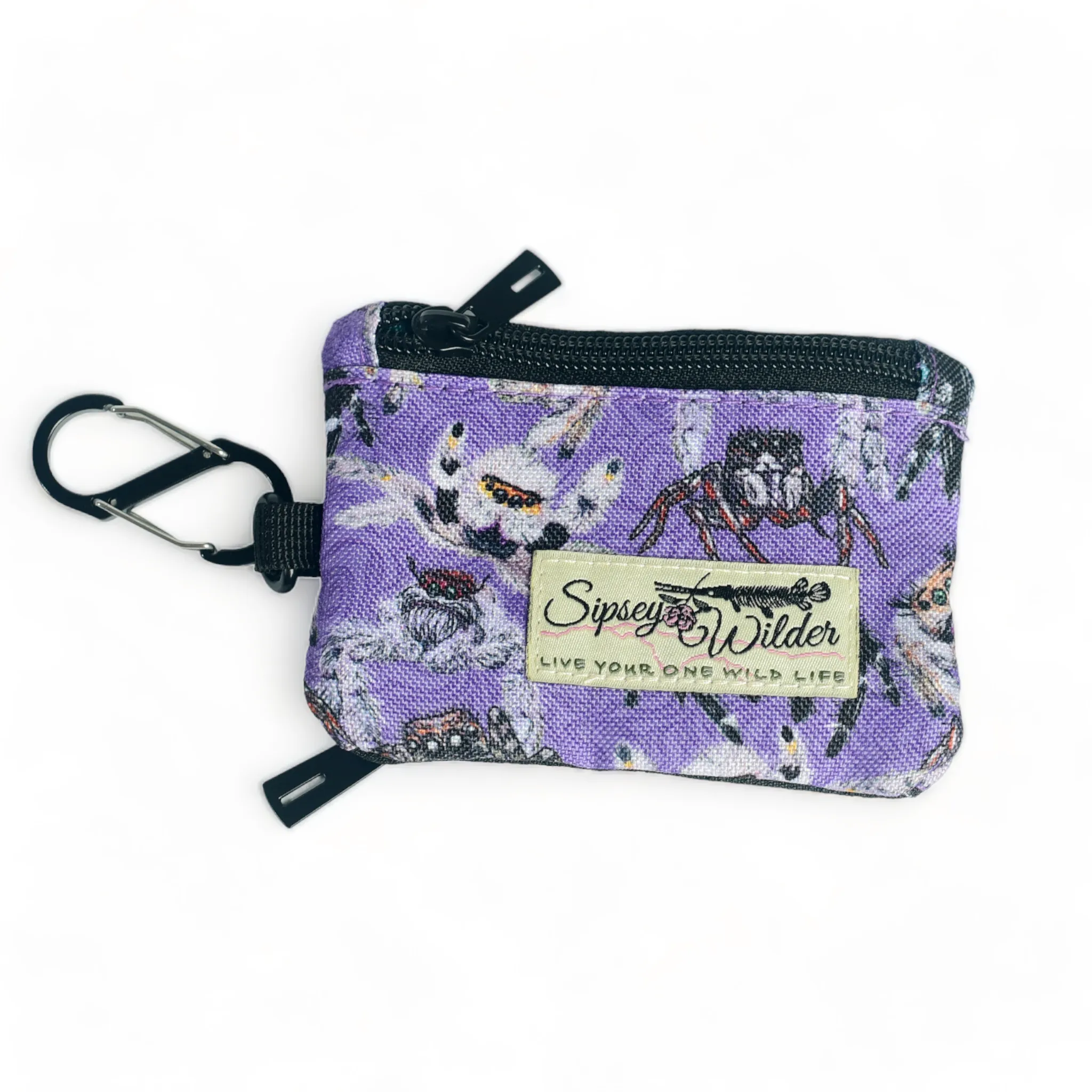 Jumping Spiders Clip Wallet