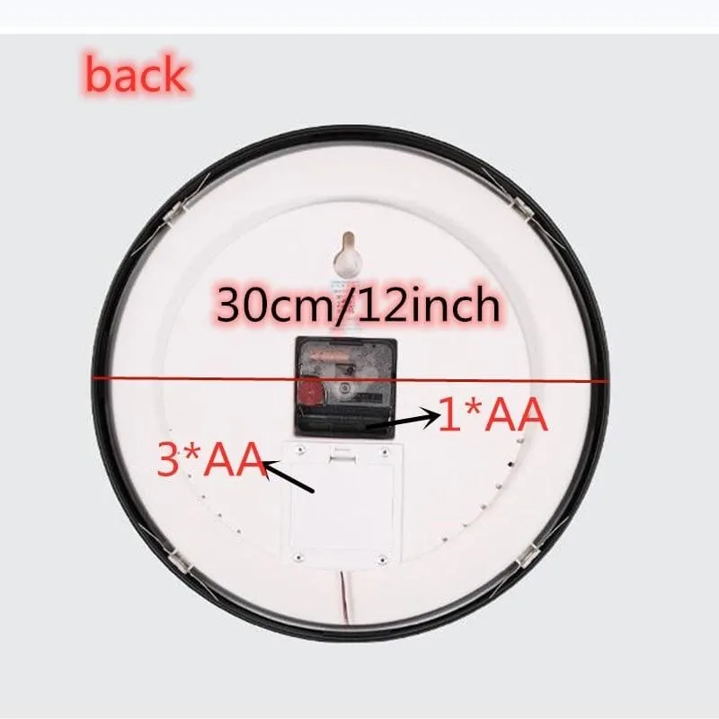 LED dual control luminous wall clock