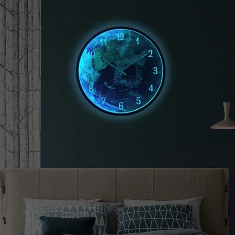 LED dual control luminous wall clock