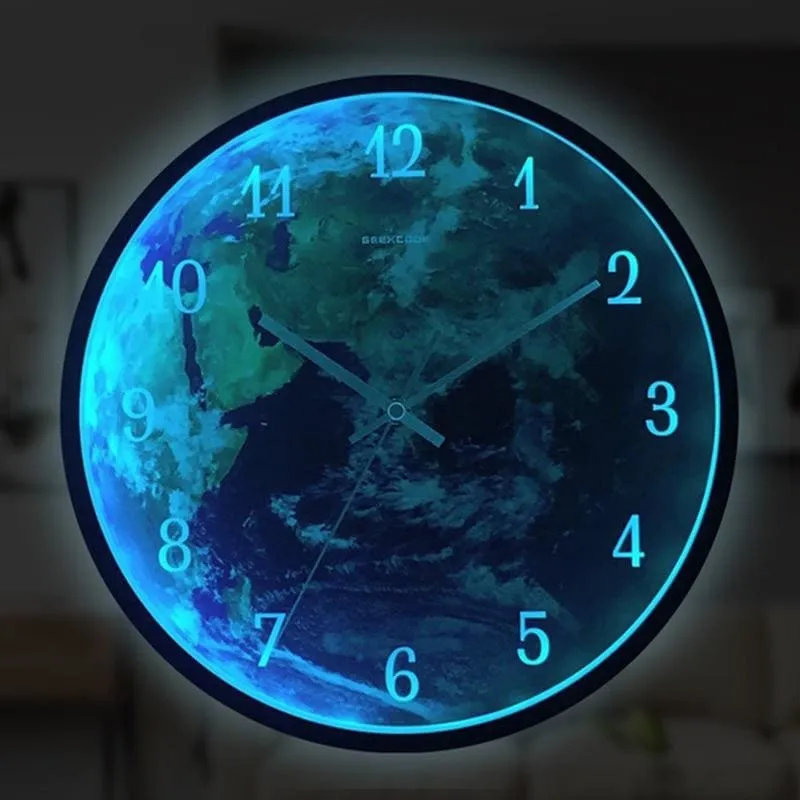 LED dual control luminous wall clock