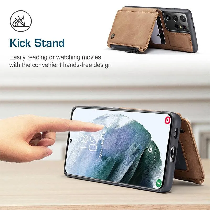 Multifunctional Wallet Phone Case For Galaxy