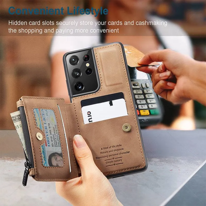 Multifunctional Wallet Phone Case For Galaxy