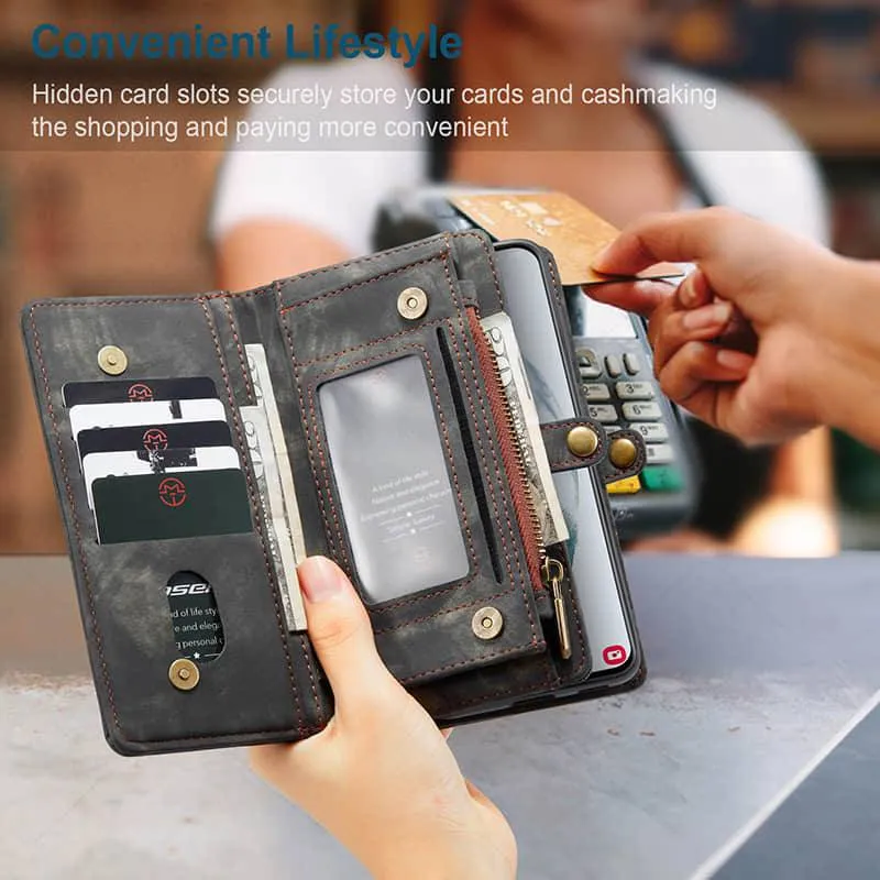 Multifunctional Wallet PU Leather Case for Galaxy