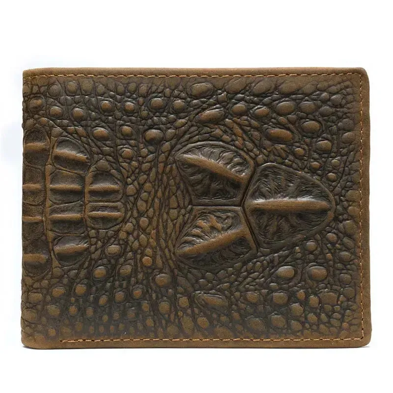 MVA Alligator Purse Men’s Wallet - Genuine Leather Luxury Slim Wallet for Men