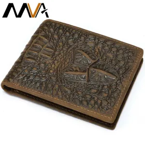 MVA Alligator Purse Men’s Wallet - Genuine Leather Luxury Slim Wallet for Men