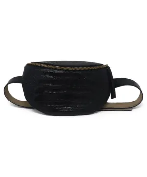 Nancy Gonzalez Black Crocodile Fannypack