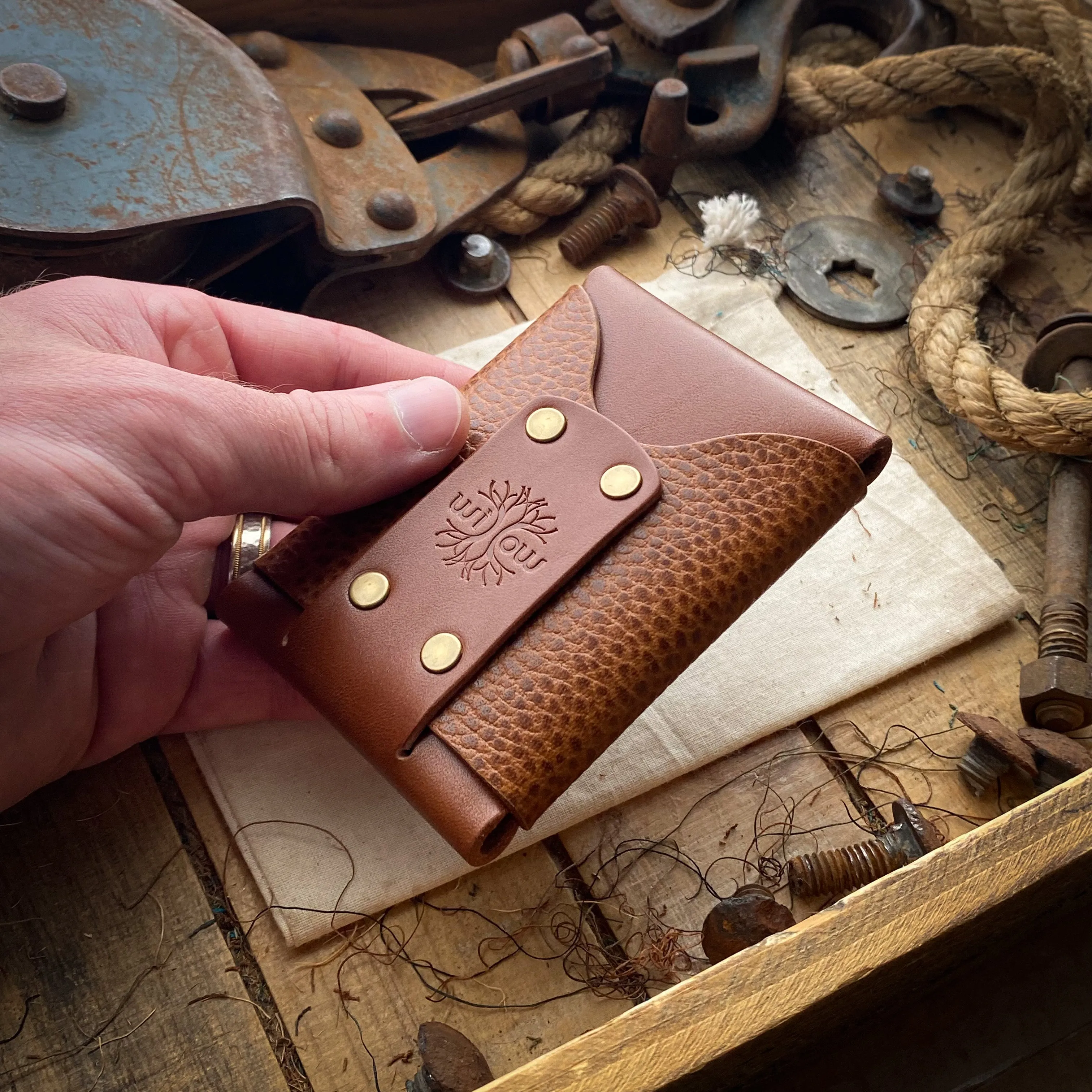 Original Wask Minimalist Wallet - Bourbon and Whiskey Dollaro