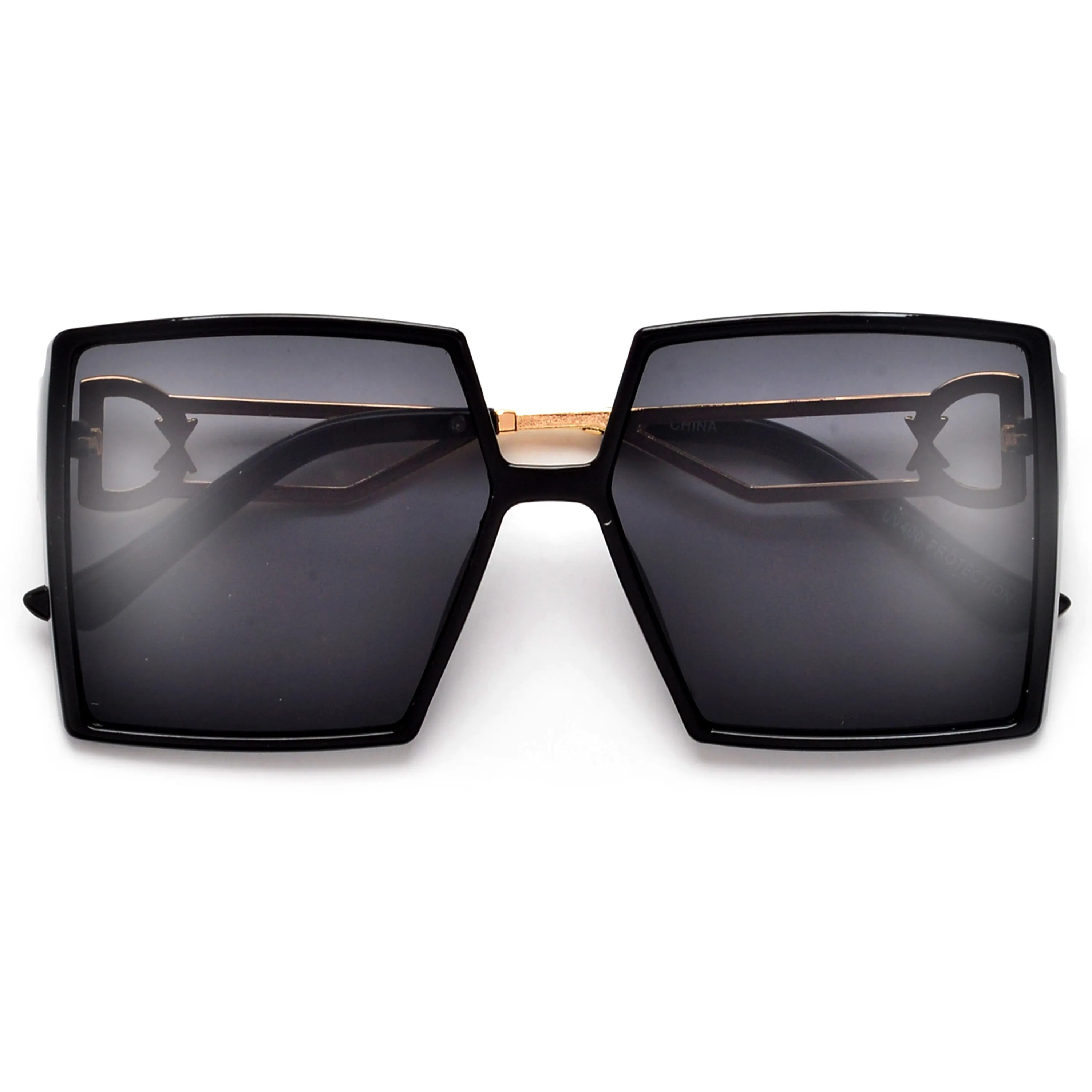 Oversize High Fashion Square Frame Sunglasses