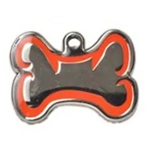 Red Bone Dog ID Tag - With Engraving