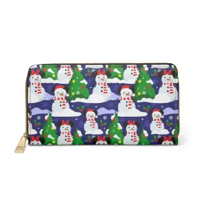 Snow Fun Zipper Wallet