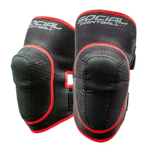 Social Paintball SMPL Knee Pad - Black/Red