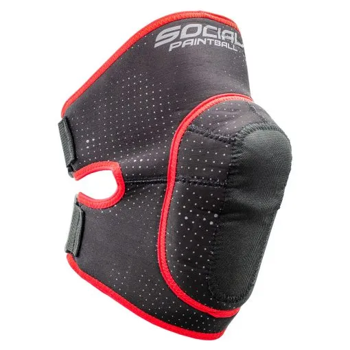 Social Paintball SMPL Knee Pad - Black/Red