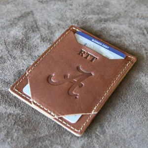 The Officially Licensed Alabama Trey Money Clip Front Pocket Fine Leather Wallet