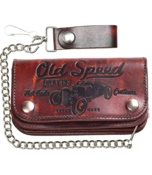 The OLD SPEED Embossed Leather Wallet