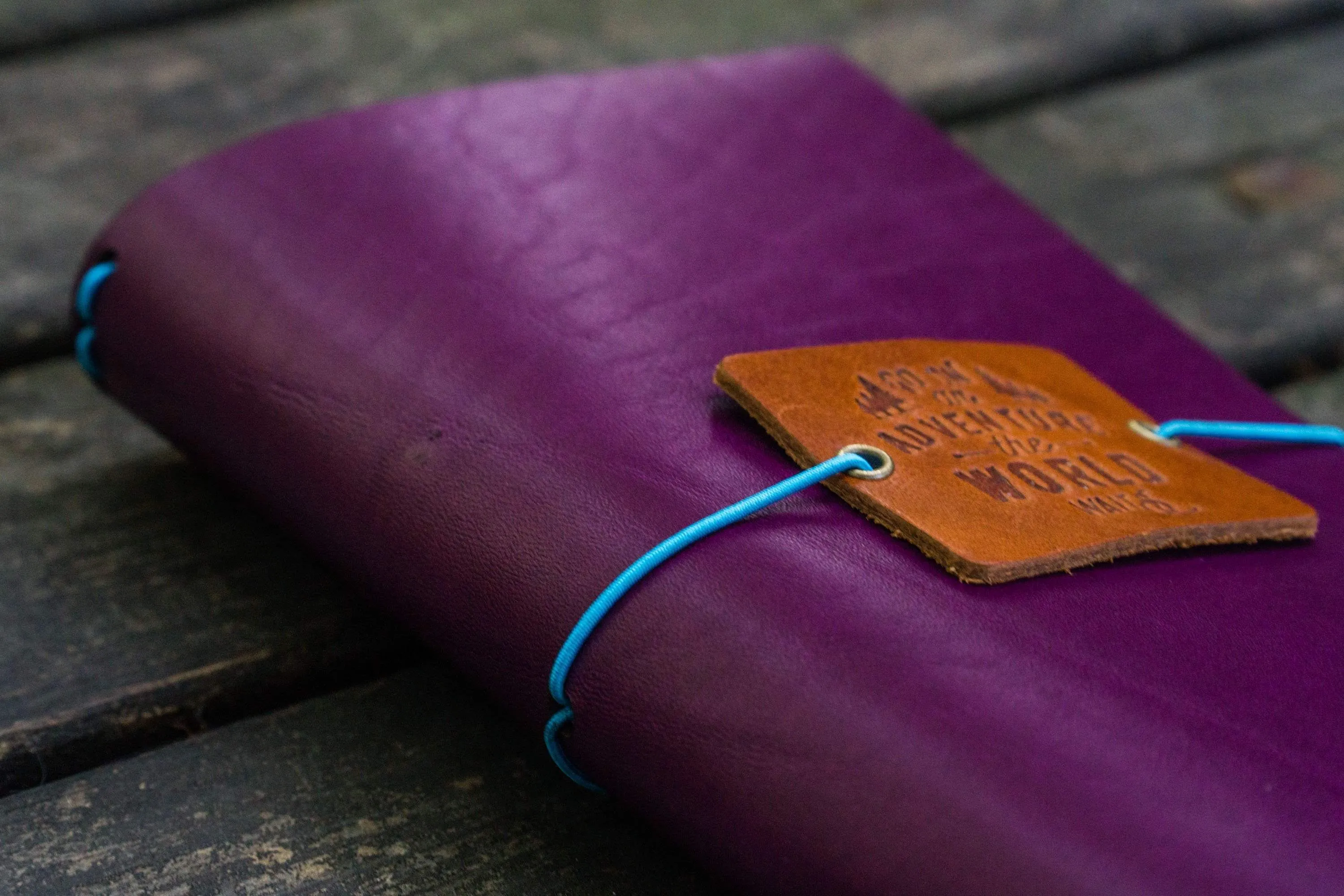 Traveler's Notebook Leather Cover-Purple