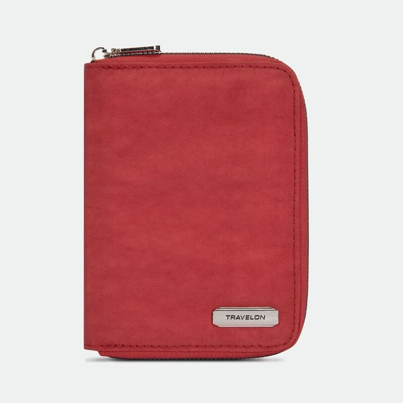 Travelon RFID Blocking Passport Zip Wallet