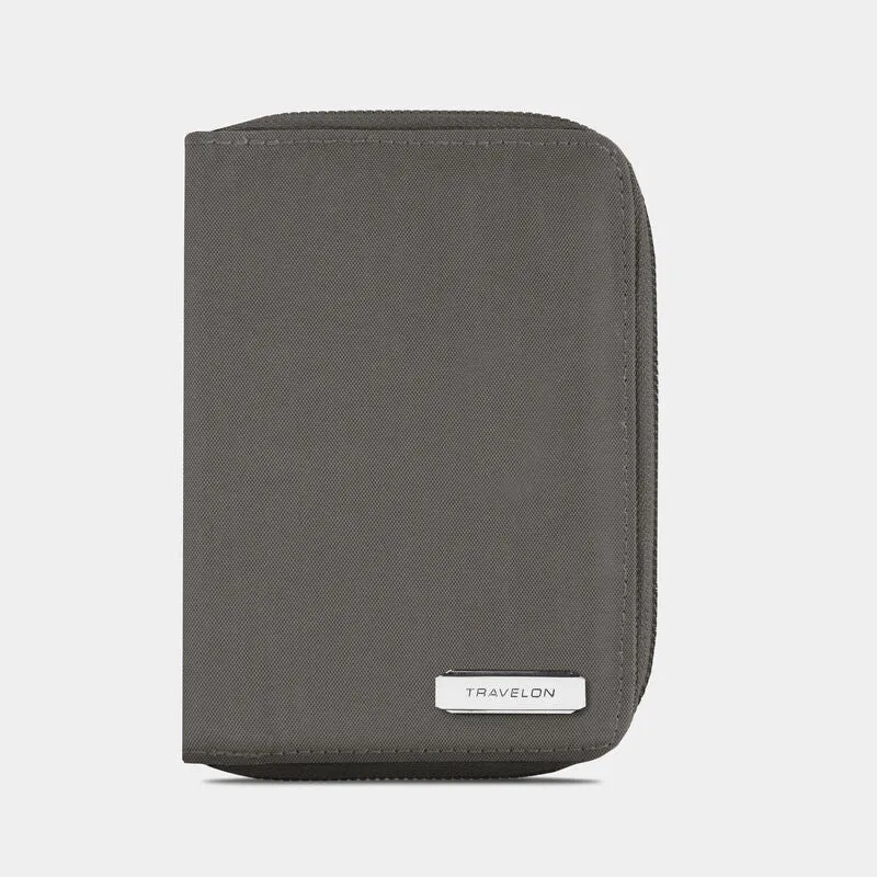 Travelon RFID Blocking Passport Zip Wallet