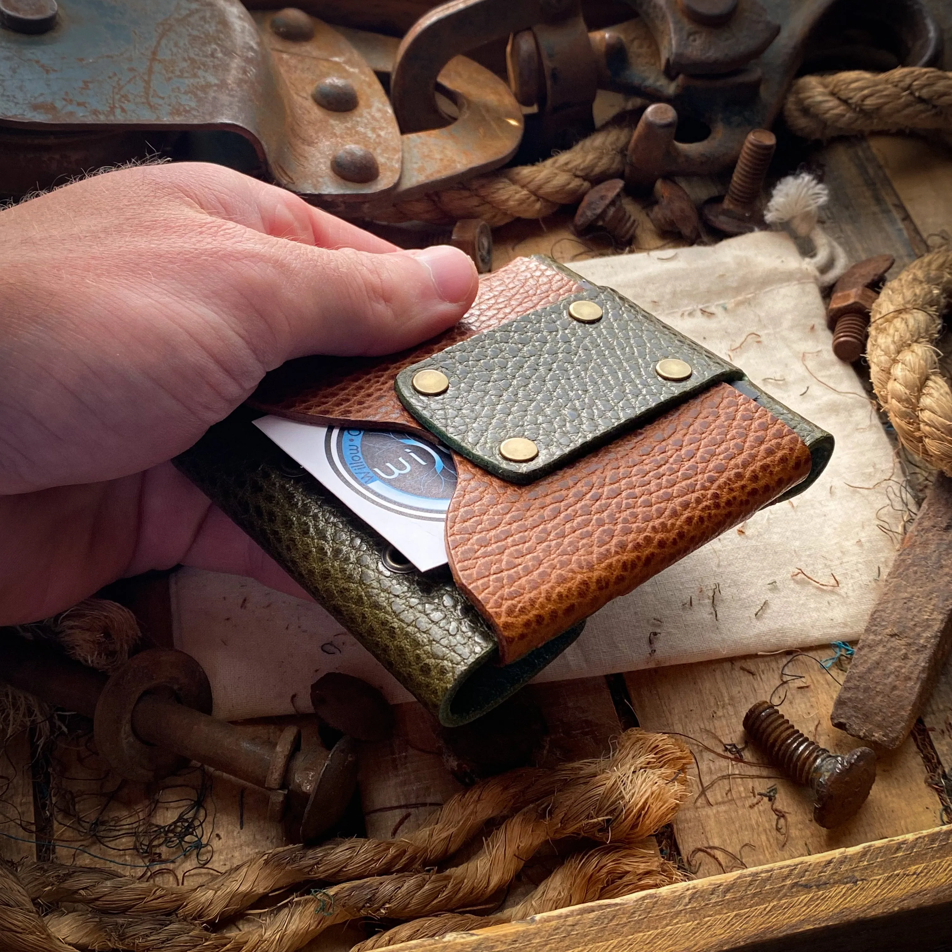 Wide Luxe Minimalist Wallet - Made to Order