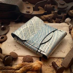 Wide Luxe Minimalist Wallet - Metallic Swirl