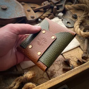 Wide Wask Minimalist Wallet - Whiskey Dollaro and Olive Dollaro